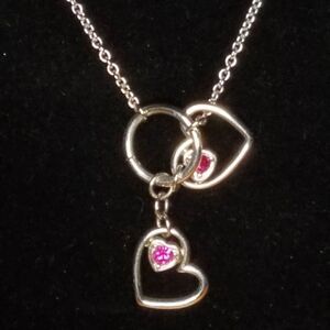 Michael Kors Gold Tone Hearts Necklace